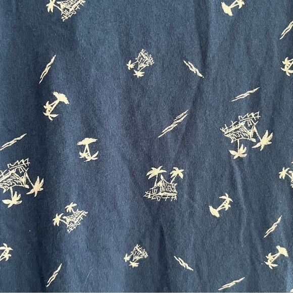 Wrangler Kid's Navy Blue Tropical Print Polo Shirt - Picture 4 of 7